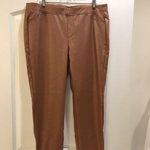 Faux leather pant